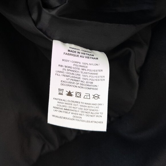 Nike Women's Sportswear Team Jacket Large Black Bomber Logo Spellout Oversized - Picture 9 of 9